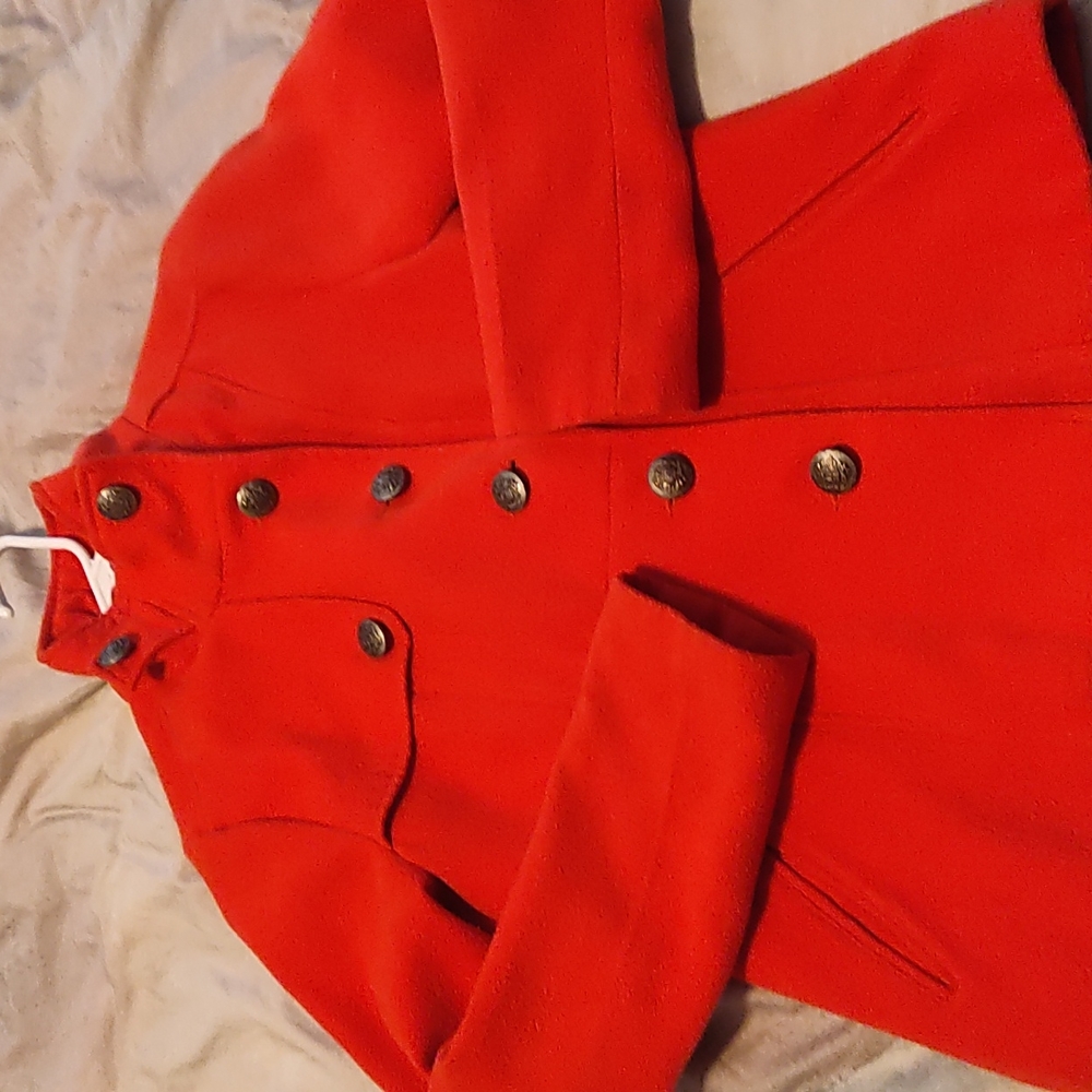 Orange coat from urban outfitters